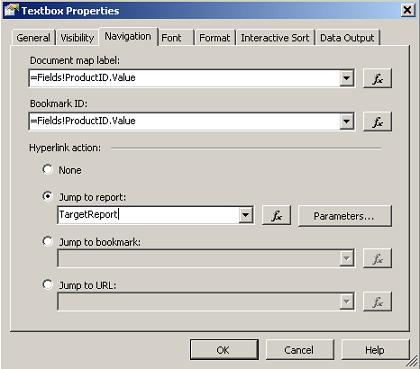 Navigating to another Report(Jump to Report)